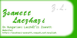 zsanett laczhazi business card
